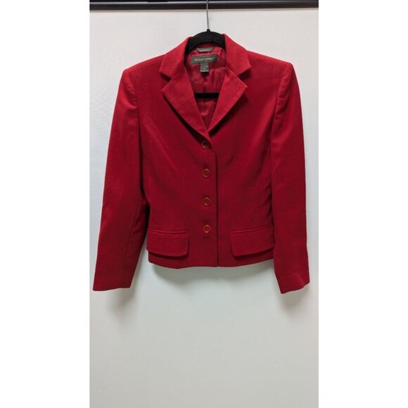 Banana Republic Red 4-Button Wool Blazer - Picture 1 of 2